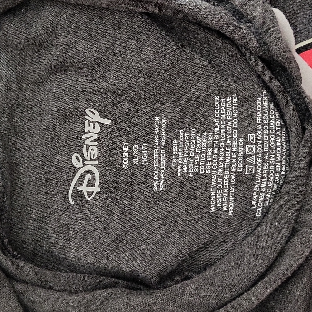 Disney Juniors XL (15/17) Minnie Mouse Top Hooded Short Sleeve Casual - Picture 6 of 8